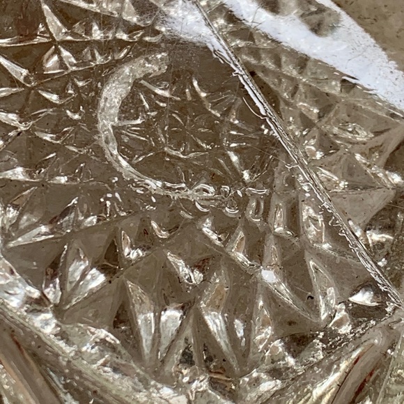 Antique American Brilliant Glass Art Deco Heart Wedding Gift - Picture 5 of 5